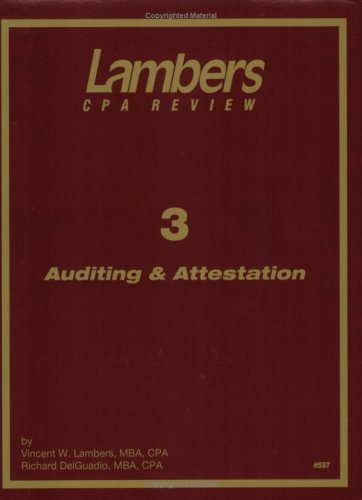 Auditing and Attestation (Lambers Cpa Exam Review) (9781892115782) by Lambers, Vincent W.; Delgaudio, Richard