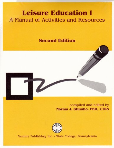 Beispielbild fr Leisure Education I: A Manual of Activities and Resources zum Verkauf von BooksRun