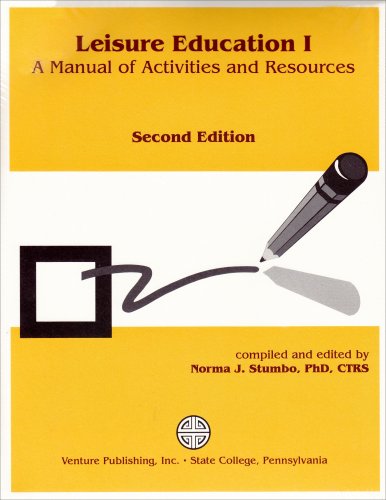 Imagen de archivo de Leisure Education I: A Manual of Activities and Resources a la venta por The Book Spot
