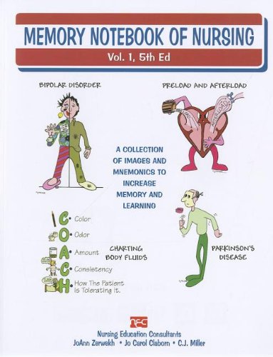 Stock image for Memory Notebook of Nursing, Vol 1 : A Collection of Mnemonics to Increase Memory and Learning for sale by Better World Books