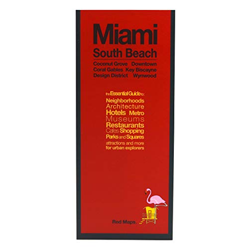 Miami Red Map Street Map