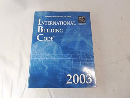 Imagen de archivo de International Building Code 2003 (International Code Council Series) a la venta por Jenson Books Inc