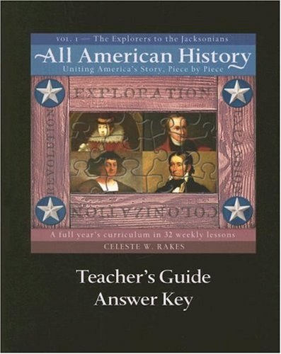 Stock image for All American History: Teacher's Guide and Answer Key, Vol. 1 for sale by SecondSale