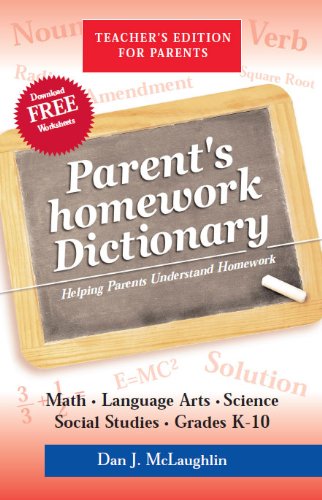 Imagen de archivo de Parent's Homework Dictionary a la venta por Gulf Coast Books