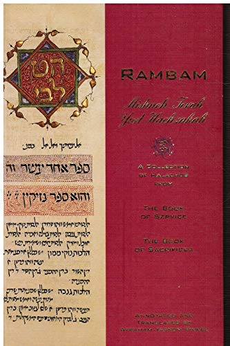 9781892692108: Rambam Mishneh Torah: A Collection of Halachos From the Book of Service and The Book of Sacrifices