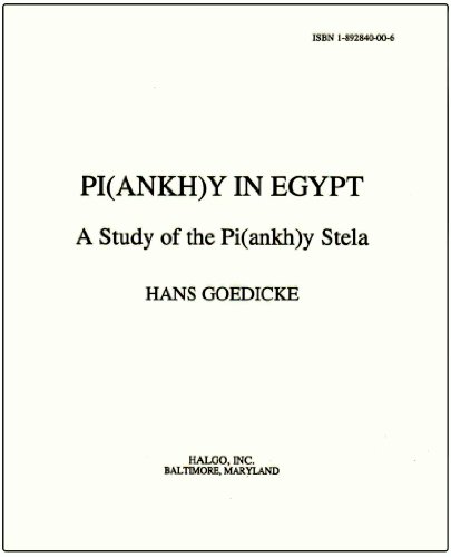 Stock image for Pi(ankh)y in Egypt for sale by Ed's Editions LLC, ABAA