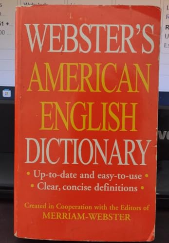 Beispielbild fr Webster's American English Dictionary zum Verkauf von Better World Books: West