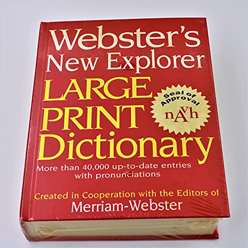 Beispielbild fr Webster's New Explorer Large Print Dictionary zum Verkauf von Better World Books