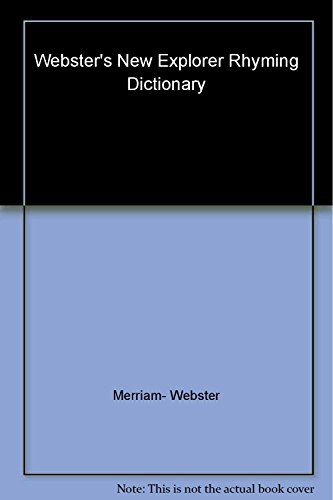 Imagen de archivo de Webster's New Explorer Rhyming Dictionary a la venta por Better World Books