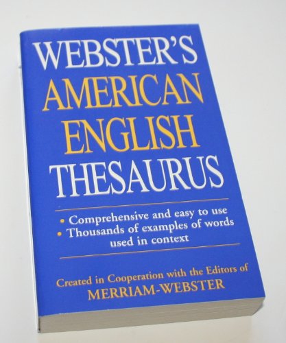 Beispielbild fr Webster's American English Thesaurus zum Verkauf von Wonder Book