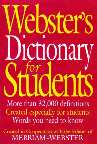 Stock image for Webster's Dictionary for Students for sale by Discover Books