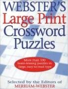 Webster's Large Print Crossword Puzzles (9781892859921) by Merriam-Webster