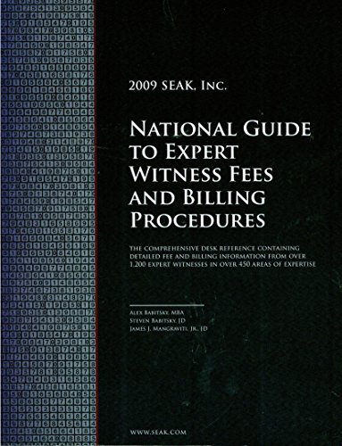 Beispielbild fr National Guide to Expert Witness Fees and Billing Procedures zum Verkauf von ThriftBooks-Dallas