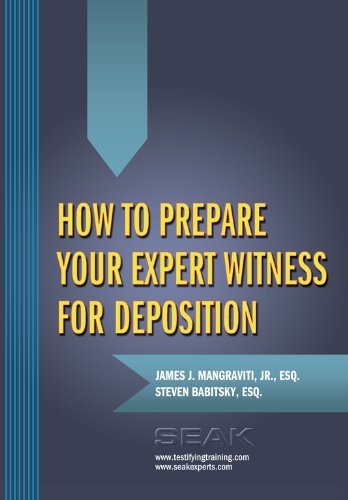 Imagen de archivo de How to Prepare Your Expert Witness for Deposition a la venta por Spike706