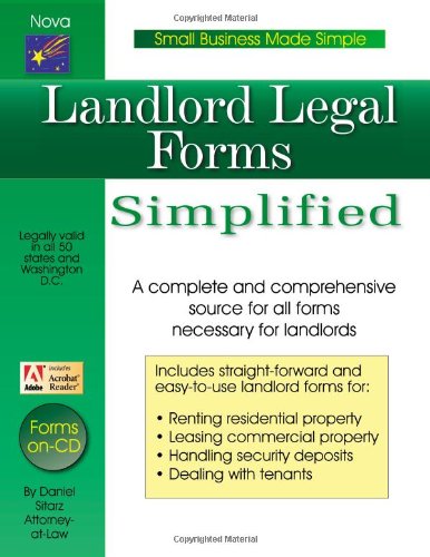 Imagen de archivo de Landlord Legal Forms Simplified a la venta por Better World Books