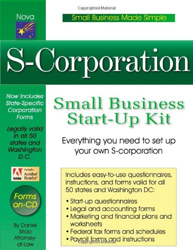 Beispielbild fr S-Corporation Small Business Start-up Kit zum Verkauf von Better World Books