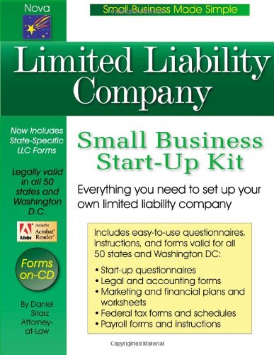 Beispielbild fr Limited Liability Company: Small Business Start-Up Kit zum Verkauf von SecondSale