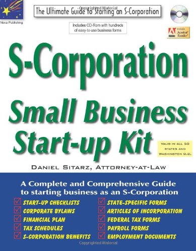 Stock image for S-Corporation: Small Business Start-Up Kit for sale by Open Books