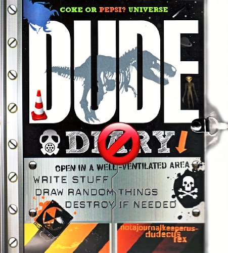 Stock image for DUDE Diary - for boys 8-12 - illustrated - with lock and keys - activities and journalling fun! (Coke or Pepsi? Universe) for sale by SecondSale