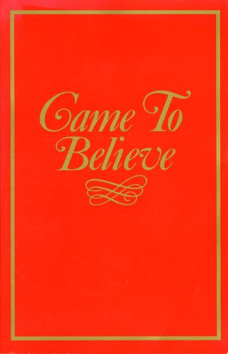 9781893007383: Came to Believe