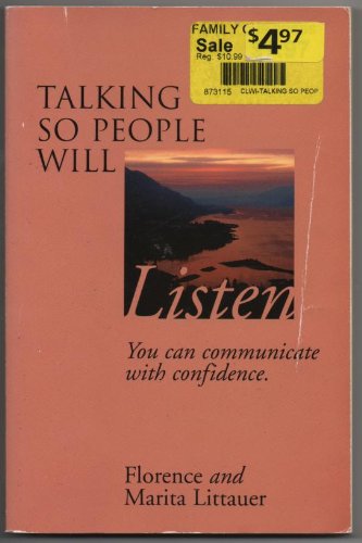 Beispielbild fr Talking so People Will Listen (Womewn/Christian living) zum Verkauf von Wonder Book