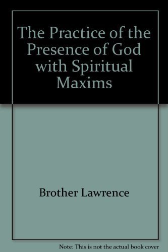 9781893065635: The Practice of the Presence of God with Spiritual Maxims