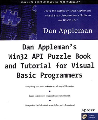 Imagen de archivo de Dan Appleman's Win32 API Puzzle Book and Tutorial for Visual Basic Programmers a la venta por WorldofBooks