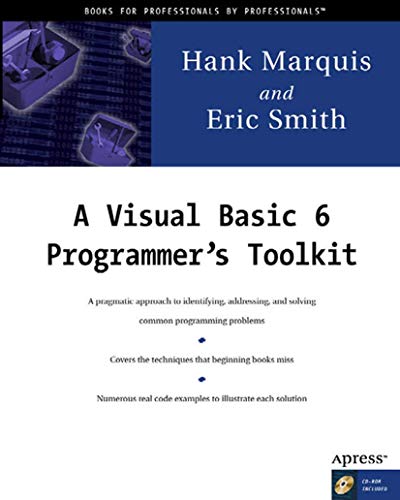 Beispielbild fr A Visual Basic 6 Programmer's Toolkit zum Verkauf von Better World Books