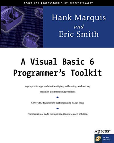 Stock image for A Visual Basic 6 Programmer's Toolkit for sale by Better World Books