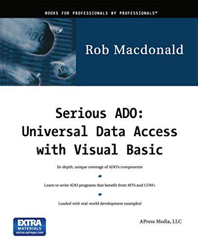 Serious ADO: Universal Data Access with Visual Basic (9781893115194) by Robert MacDonald