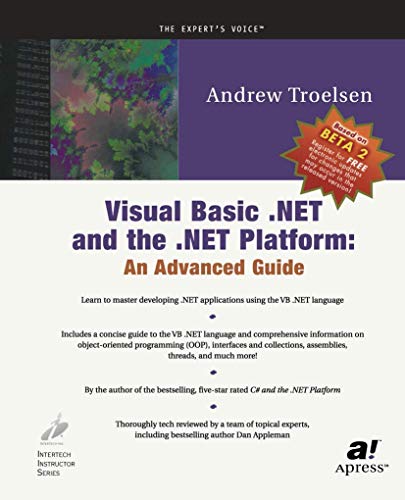 Beispielbild fr Visual Basic .NET and the .NET Platform: An Advanced Guide zum Verkauf von BooksRun