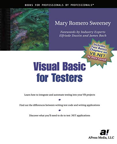 Beispielbild fr Visual Basic for Testers zum Verkauf von Better World Books