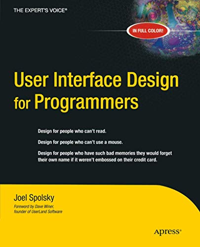 User Interface Design for Programmers (9781893115941) by Spolsky, Avram Joel