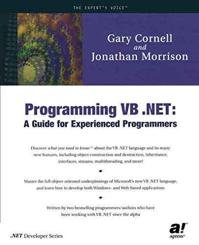 Stock image for Programming VB .NET: A Guide for Experienced Programmers for sale by Wonder Book