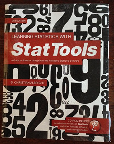 Beispielbild fr Learning Statistics with StatTools: A Guide to Statistics Using Excel and Palisade's StatTools Software zum Verkauf von ThriftBooks-Atlanta