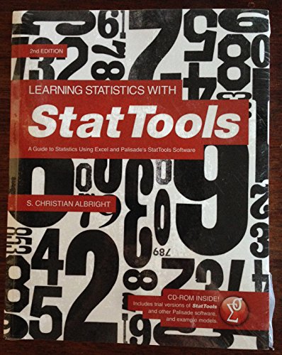 9781893281059: Learning Statistics with StatTools: A Guide to Statistics Using Excel and Palisade's StatTools Software