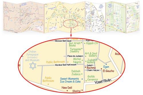 MapsJerusalem.com Jerusalem Map (9781893290877) by Jonathan Harris