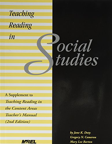 Imagen de archivo de Teaching Reading in Social Studies: A Supplement to Teaching Reading in the Content Areas Teacher's Manual (2nd Edition) a la venta por HPB-Emerald