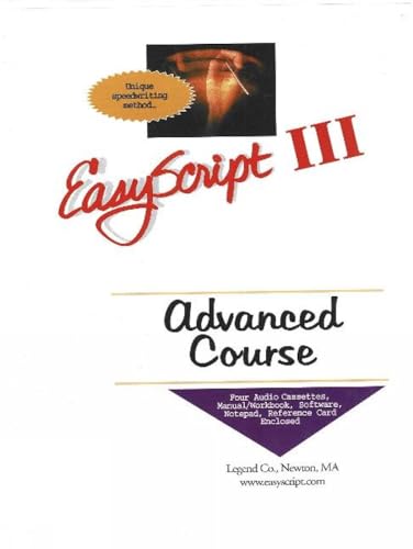 Stock image for Easyscript 3 -- Advanced User / Instructor's Course (130 Wpm) for sale by PBShop.store US