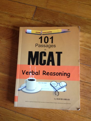 Stock image for Examkrackers 101 Passages in MCAT Verbal Reasoning (EXAMKRACKERS MCAT MANUALS) for sale by Front Cover Books