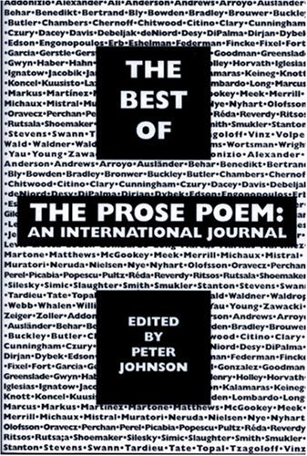 Beispielbild fr Best of The Prose Poem: An International Journal zum Verkauf von Ergodebooks