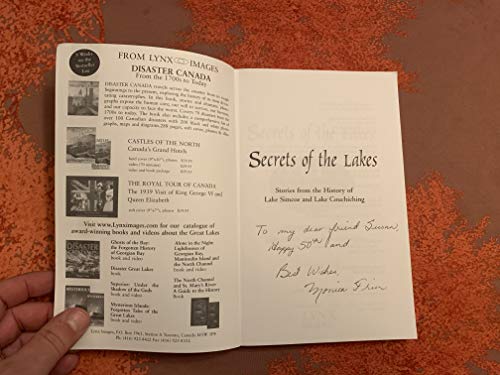 SECRETS OF THE LAKES Stories from the History of Lake Simcoe & Lake Couchiching