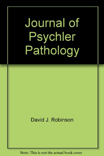 Imagen de archivo de Journal of Psychler Pathology a la venta por Wonder Book