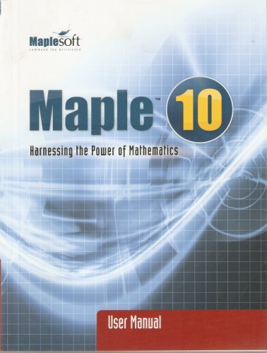 Imagen de archivo de Maple 10 User Manual a la venta por HPB-Ruby