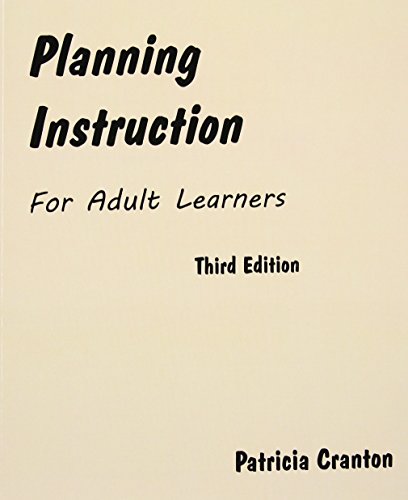 Beispielbild fr Planning Instruction for Adult Learners zum Verkauf von Blackwell's