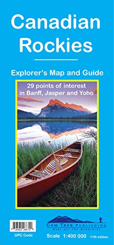 Stock image for Canadian Rockies Map | Gem Trek Maps for sale by GF Books, Inc.