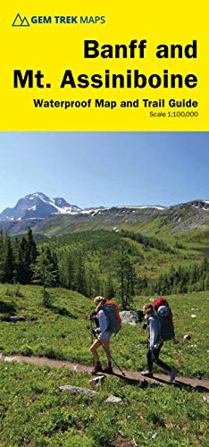 

Banff and Mount Assiniboine Map | Gem Trek Maps