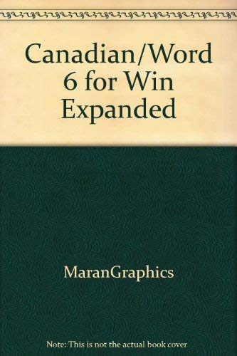 Canadian/Word 6 for Win Expanded (9781896283159) by Ruth Maran