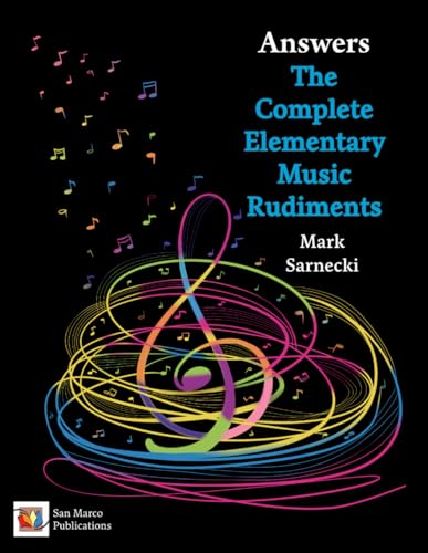 Beispielbild fr The Complete Elementary Music Rudiments Answers zum Verkauf von GreatBookPrices