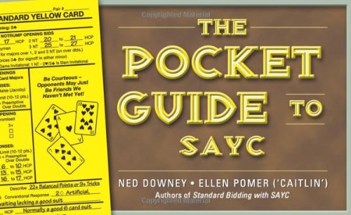 Beispielbild fr The Pocket Guide to SAYC zum Verkauf von Blackwell's